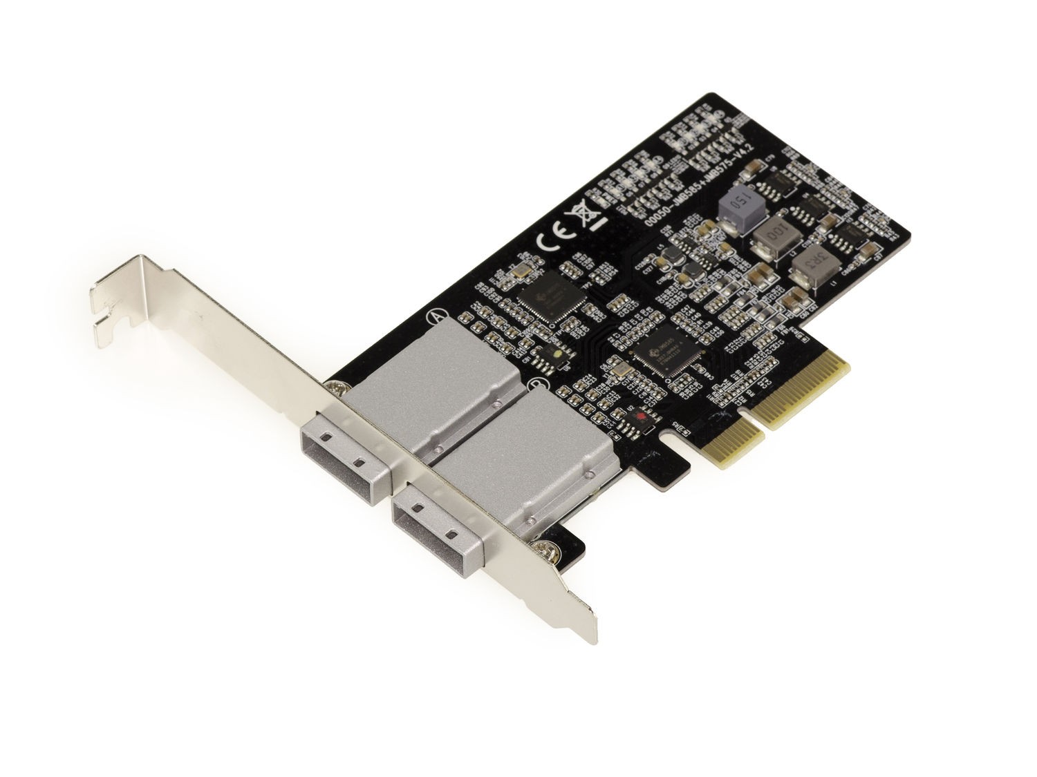 PCIe 2.0 4X SAS + SATA - 6GB - 8 External Ports - CHIPSET JMB575 JMB585