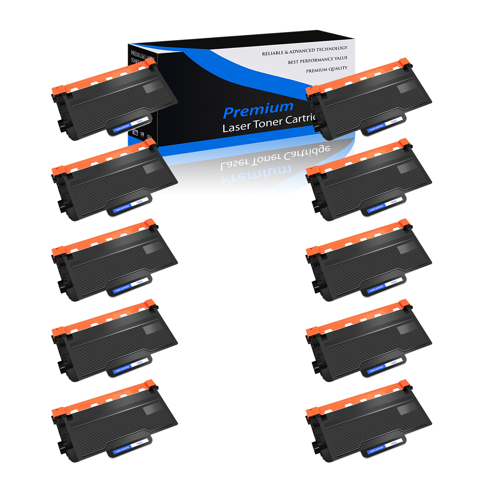 10PK Black TN880 Toner for Brother HL-L6200DWT L6250DW L6400DWT MFC-L5800W
