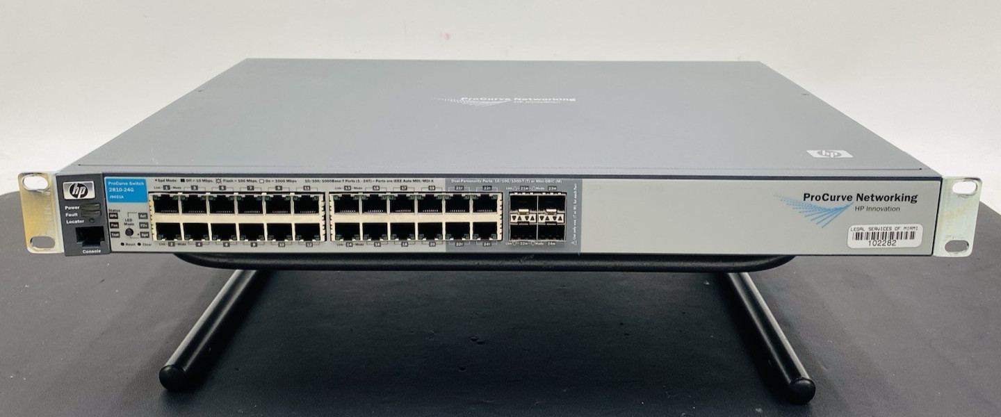 HP ProCurve 2810-24G 24-Port Managed Network Switch  J9021A