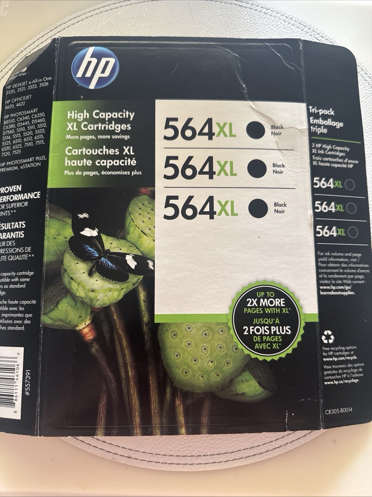 HP 564 XL Black Ink Cartridges, Combo-pack, only 2 in pack - 
