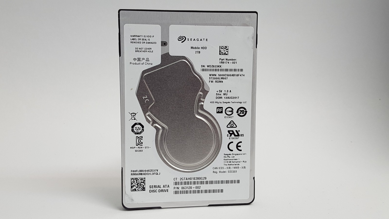 Seagate ST2000LM007 Mobile 2 TB 2.5" SATA III Laptop Hard Drive