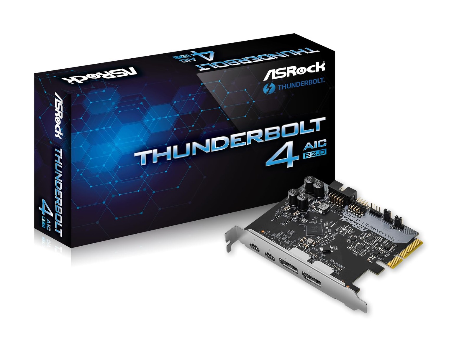 ASRock Thunderbolt 4 AIC R2.0 Expansion Board Intel 500 Series Motherboard