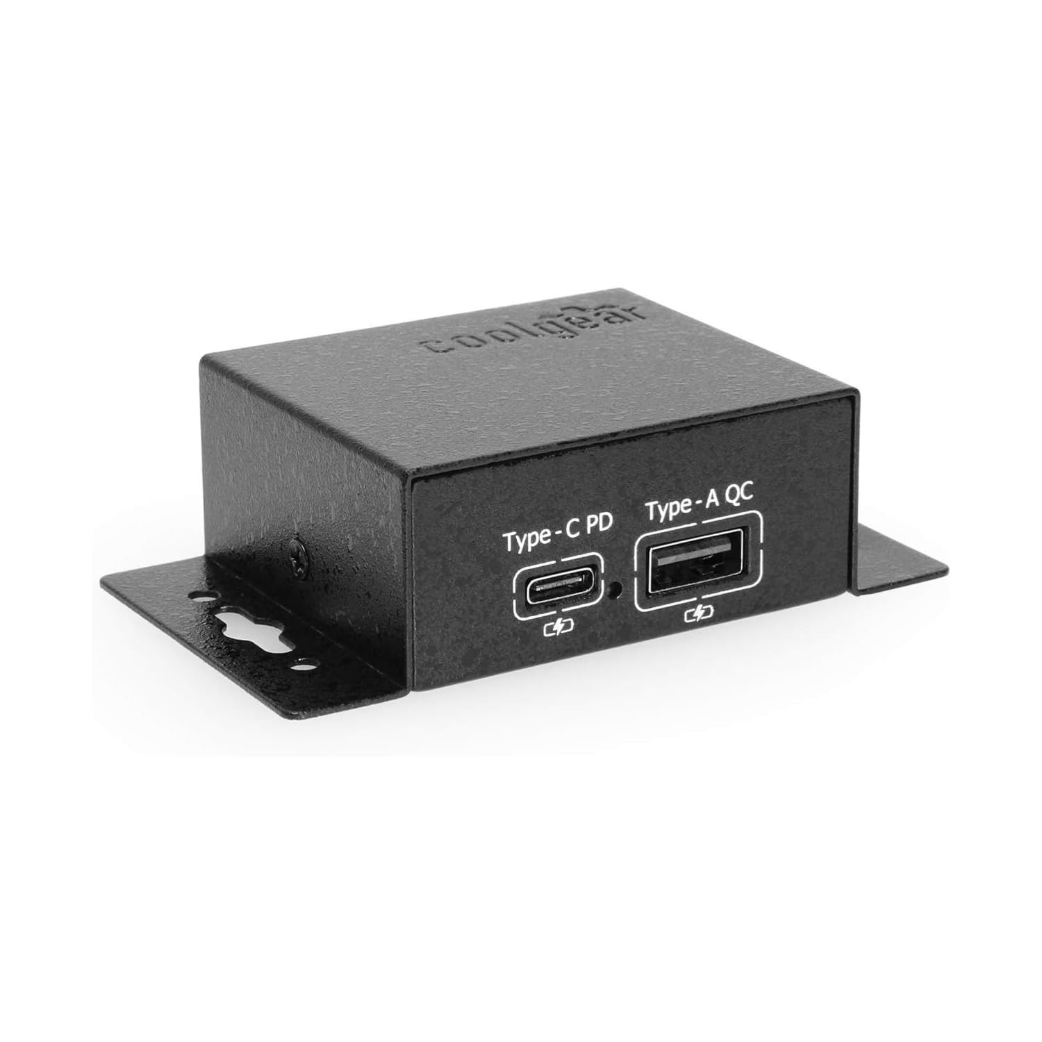 Coolgear Chargeit Mini 75W Dual Port USB-A and USB-C PD Charger - QC Black