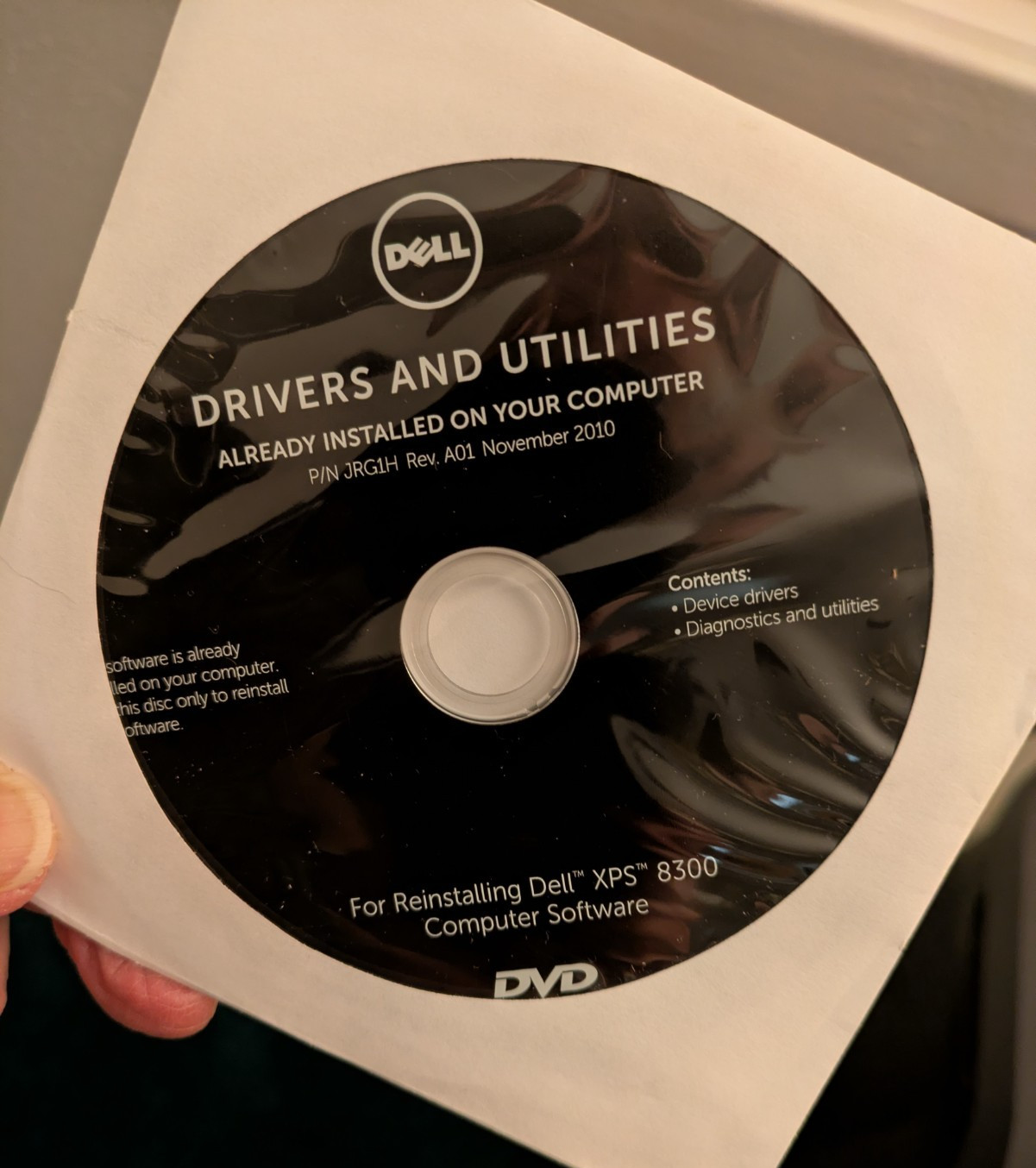 DELL Drivers And Utilities for Reinstalling DELL XPS 8300 Computer Software--NEW