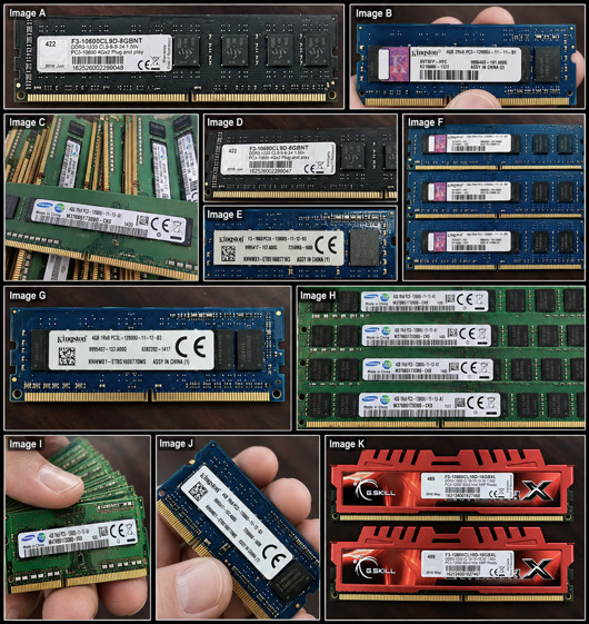 86 Sticks 352GB DDR3 DDR3L RAM Bulk Lot Samsung Kingston G.Skill Desktop Laptop
