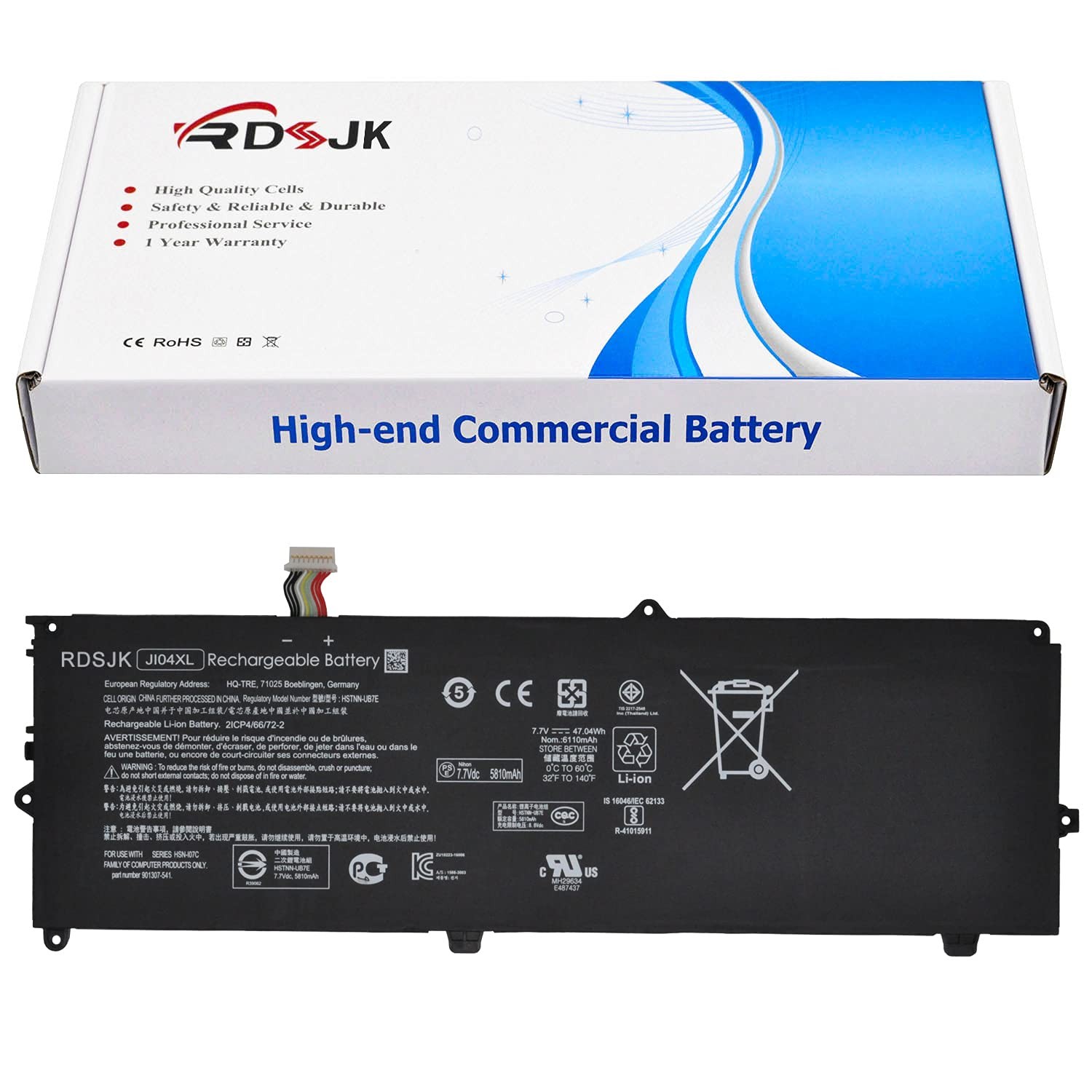 JI04XL JI04 Laptop Battery for HP Elite X2 1012 G2 1LV76EA G2-1LV76EA Series ...