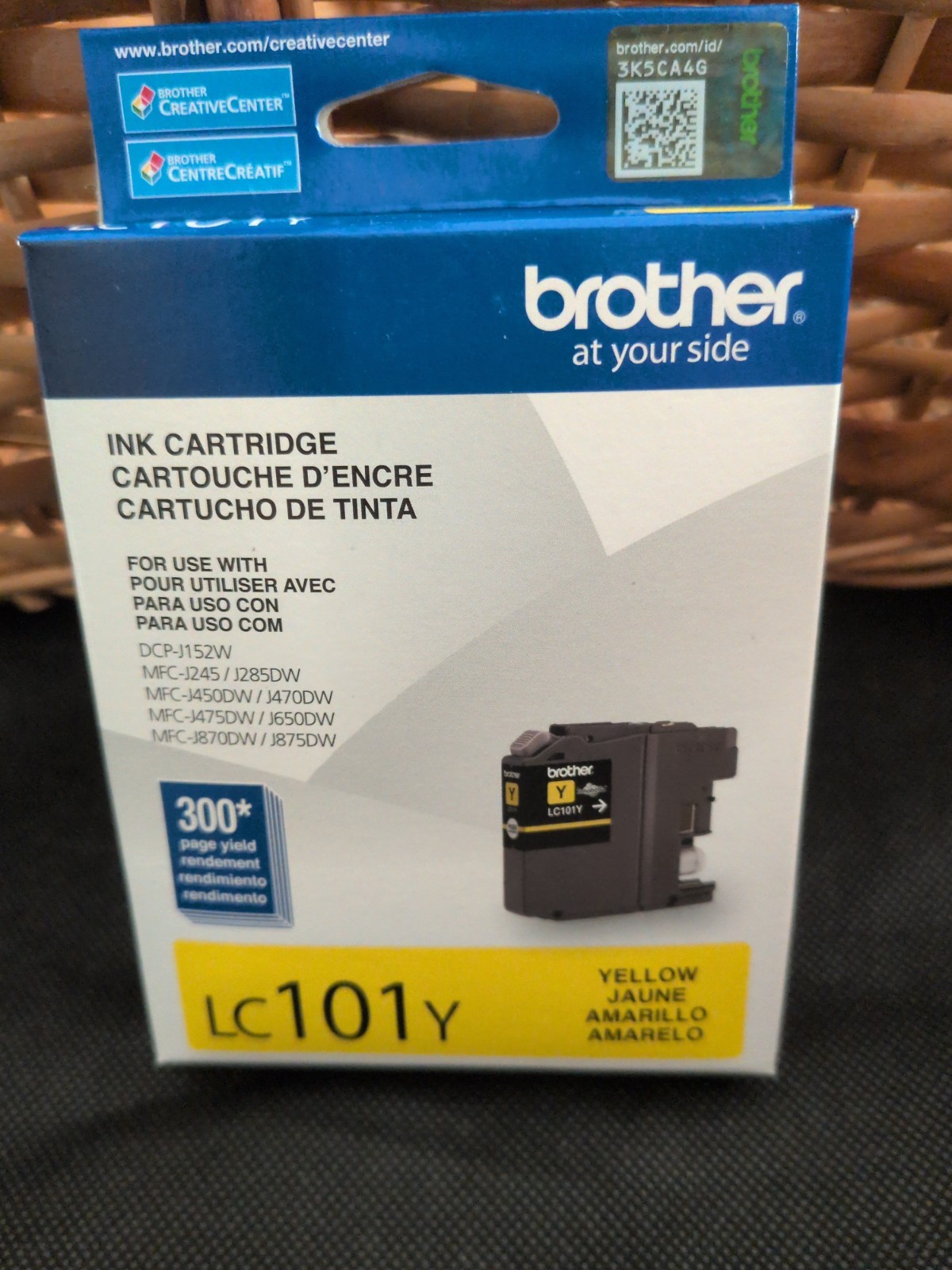 Genuine Brother LC101Y Yellow Inkjet Cartridge