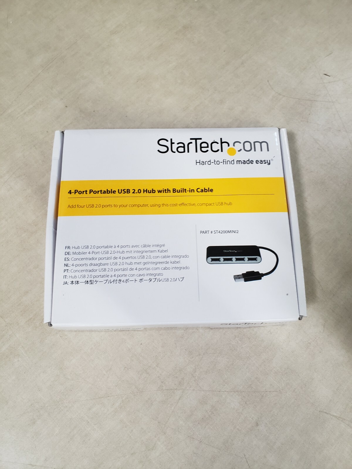 4-port StarTech.com 4 Port USB 2.0 Hub