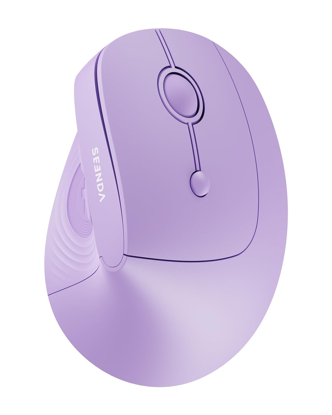 SEENDA MOU200 Wireless Bluetooth Ergonomic Vertical Mouse Purple Open Box New