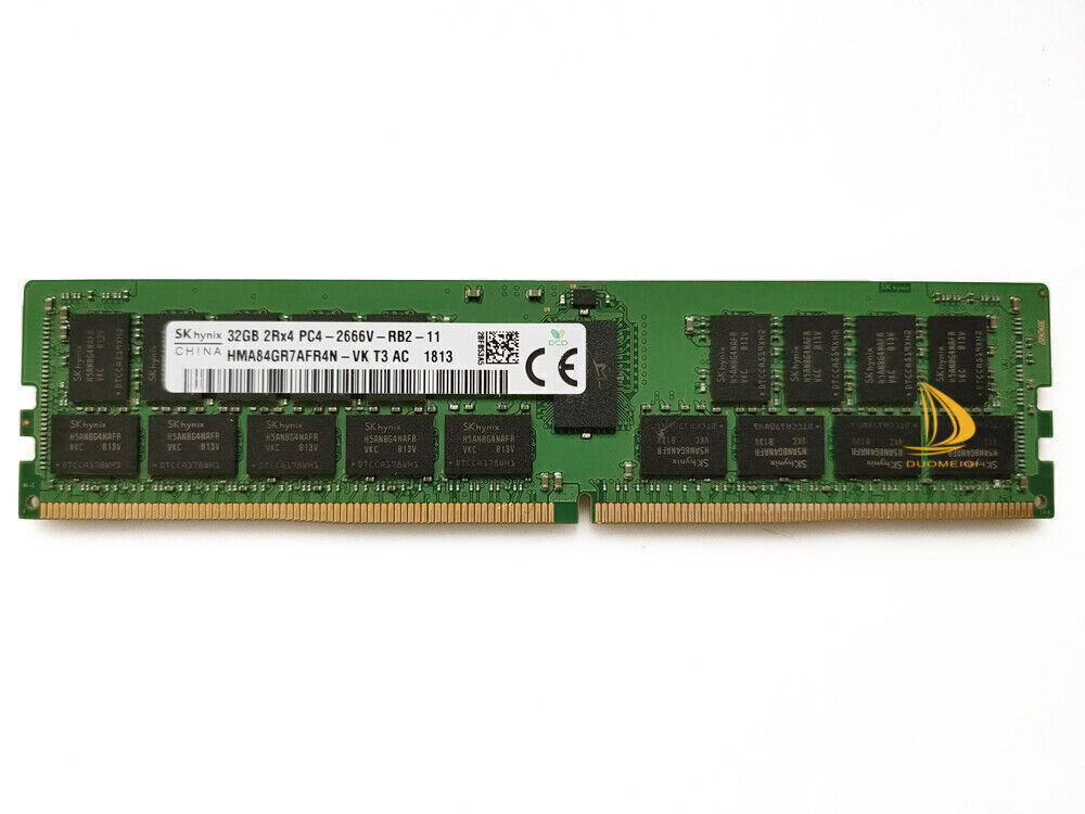 1pc SK Hynix 32GB 2RX4 PC4-2666V DDR4 21300Mhz 288PIN ECC Server Memory DIMM RAM