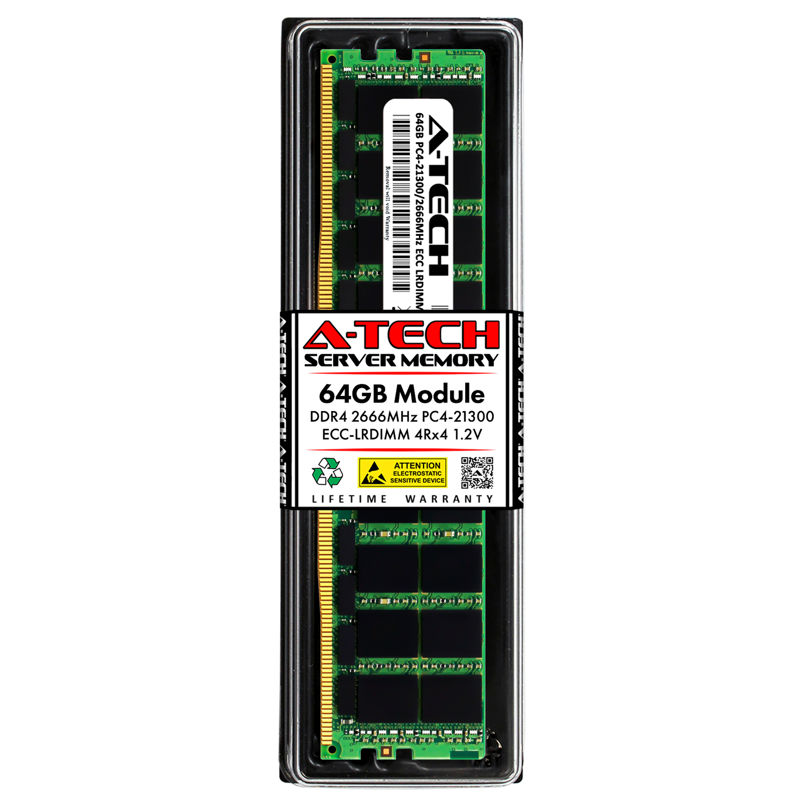 64GB DDR4 PC4-21300L LRDIMM (Replacement for Kingston KSM26LQ4/64HAI) Memory RAM