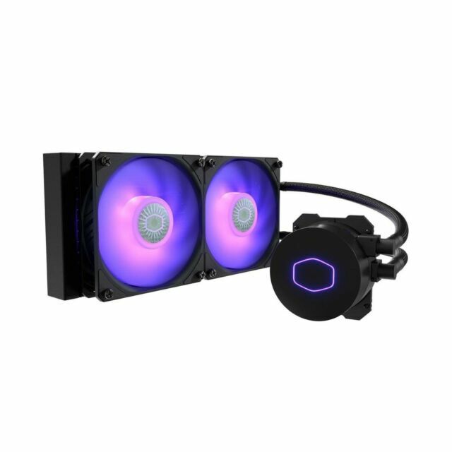 Cooler Master Elite Liquid 240 CPU AIO Cooler 2x ARGB Fans, Quiet NEW sealed box