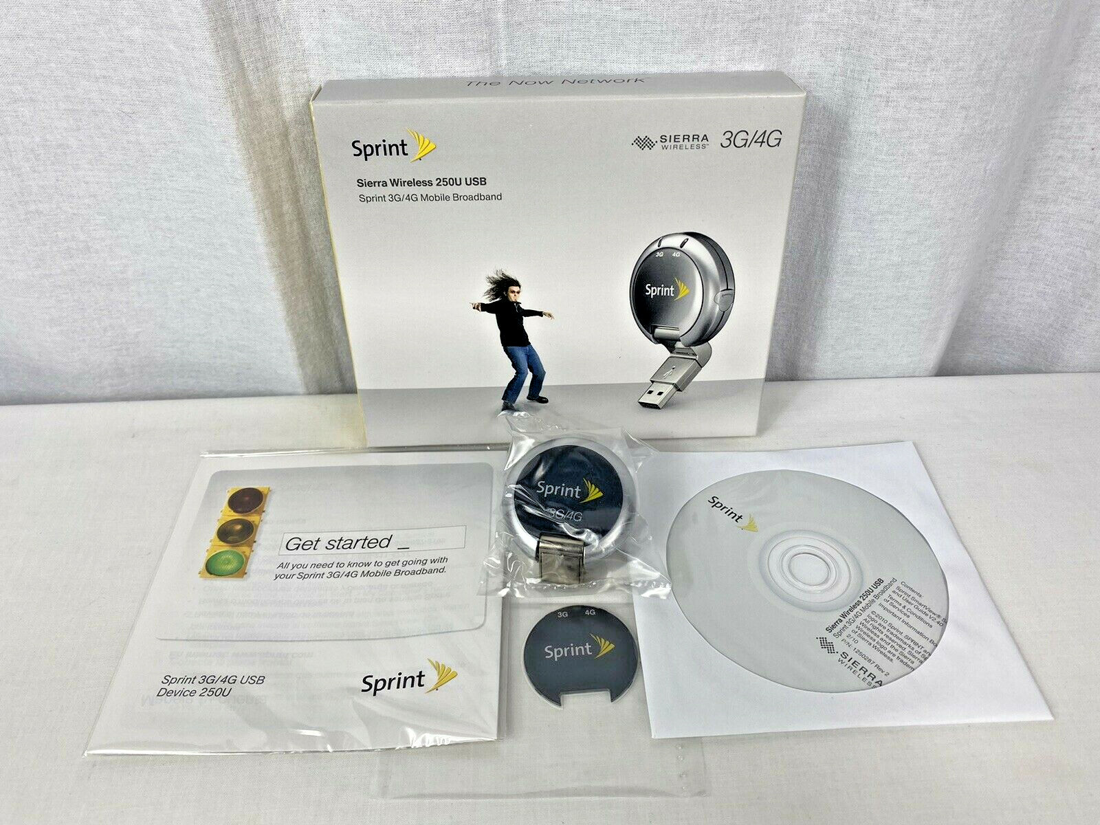 NEW Sprint 250U USB Modem Aircard 3G 4G High Speed Sierra Wireless 