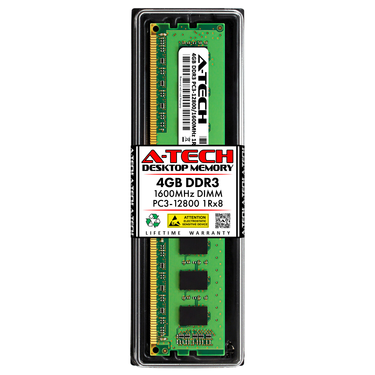 4GB DDR3 PC3-12800 DIMM Replacement for Kingston KCP316NS8/4 Desktop Memory RAM
