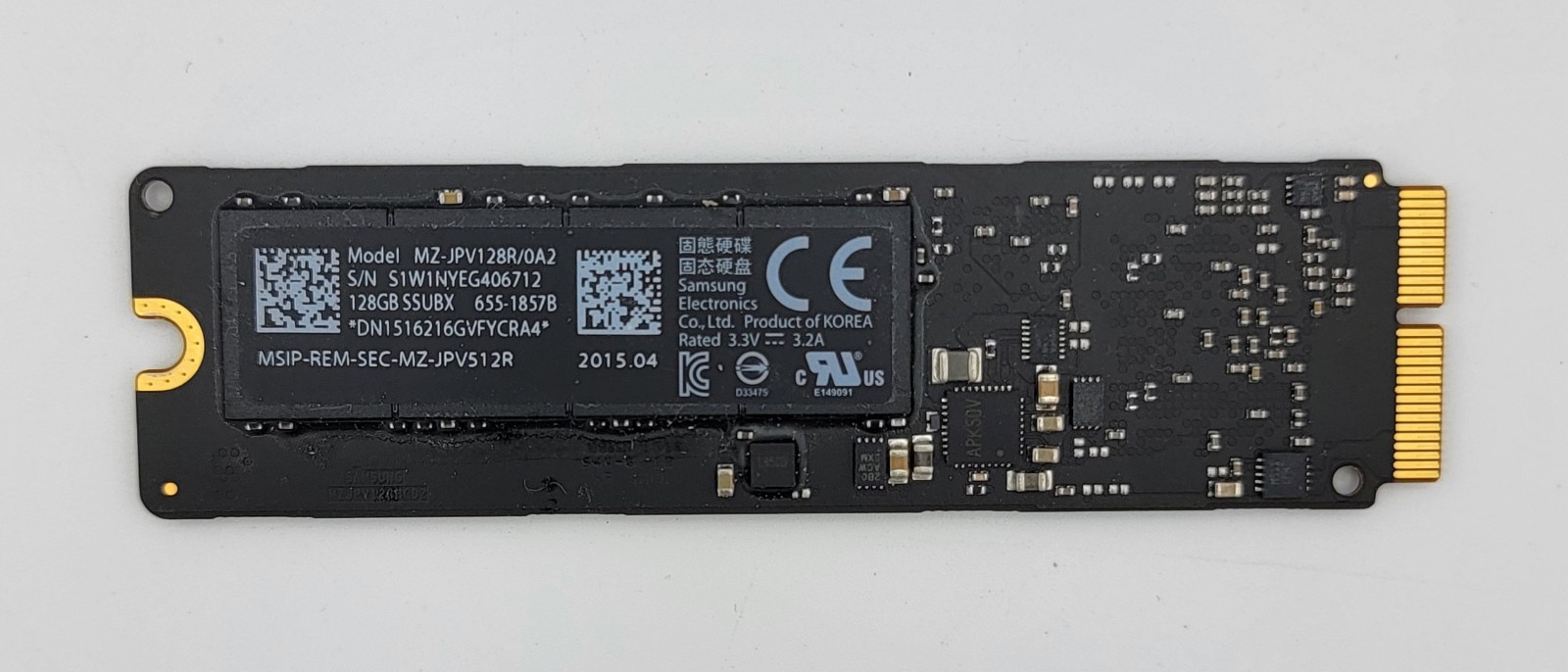 Samsung 128GB SSD MZ-JPV128R/0A2 MacBook Pro/Air Retina 2013–2015 OEM Genuine