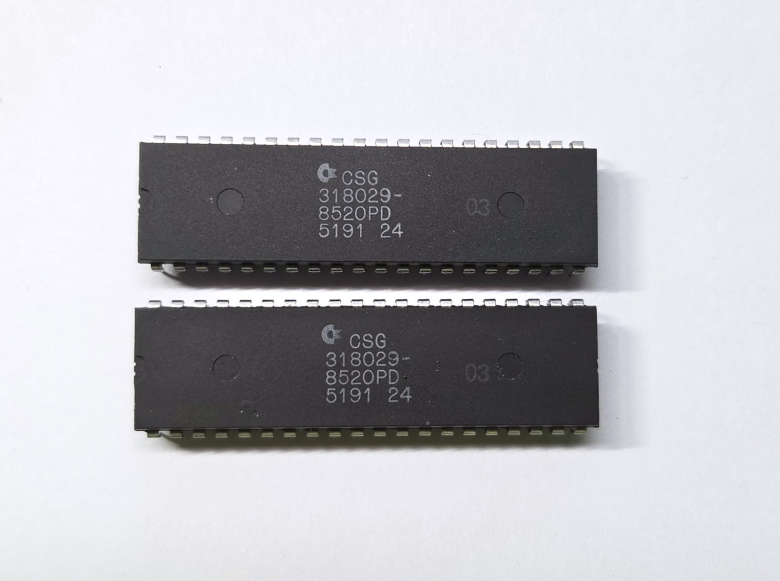 2 x CSG/MOS 8520 CIA Chip PAIR for Commodore AMIGA Fully Tested #5191 500/3000