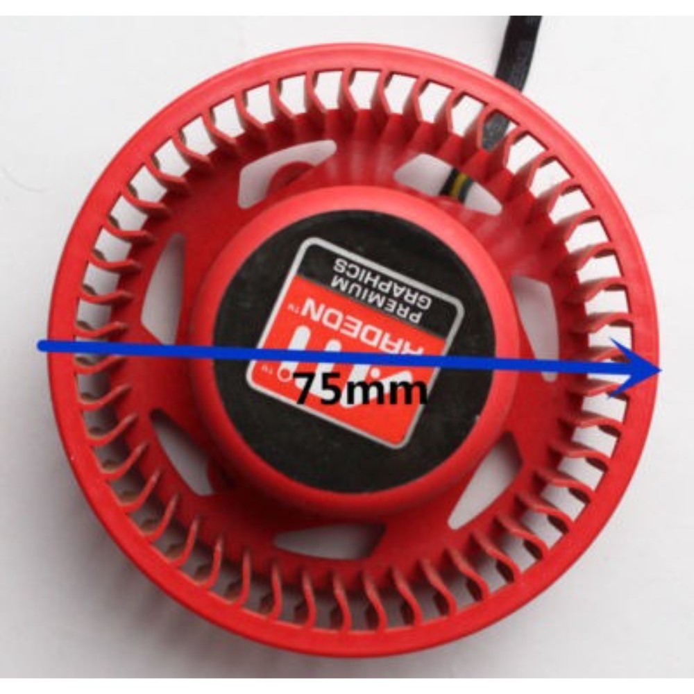 75mm VGA Video Card Fan for ATI Radeon HD6970 5970 5870 5850 4890 7970 37mm 2A