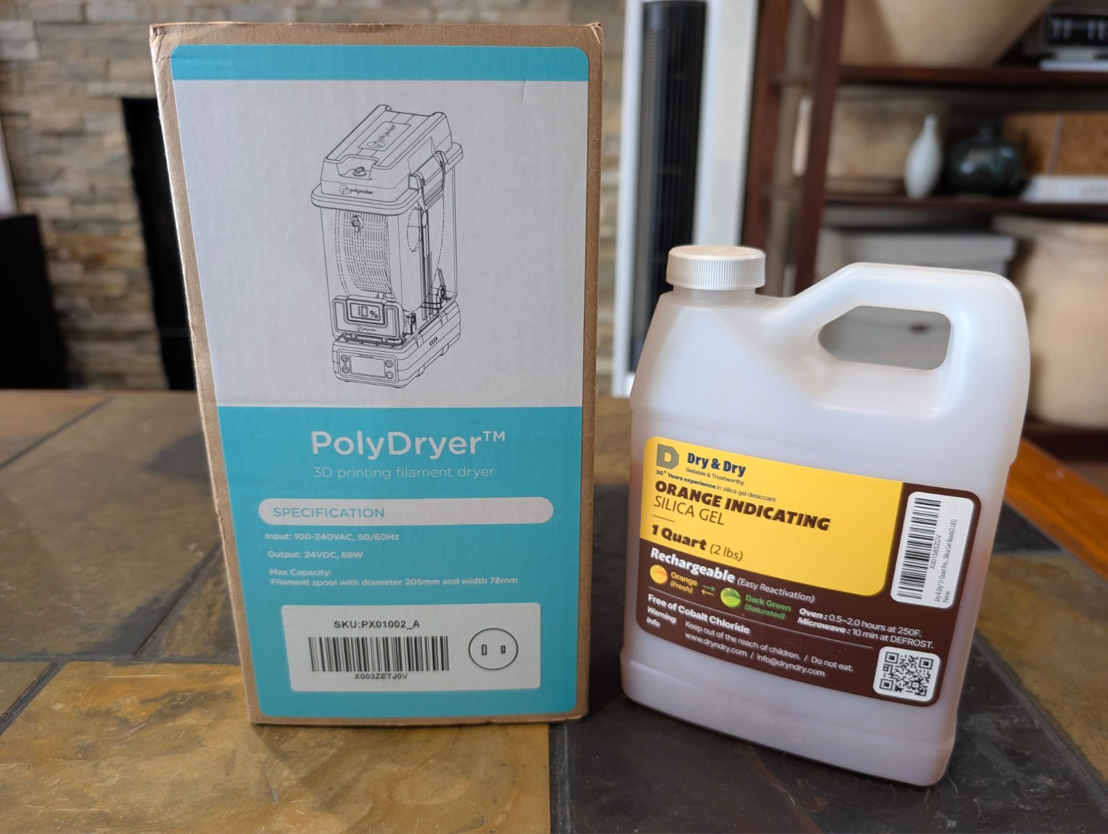 Polymaker PolyDryer Filament Dryer & Dry Box System with Silica Gel