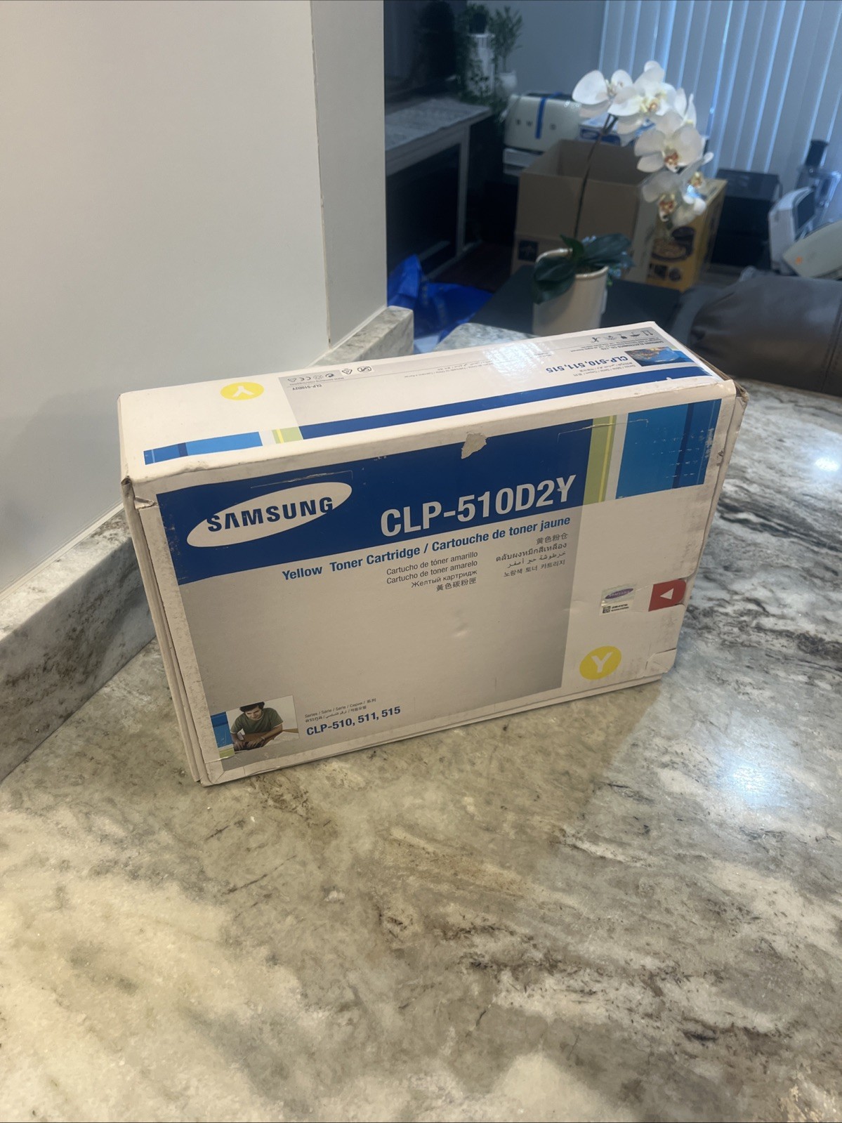 SAMSUNG CLP-510D2Y Yellow Toner Cartridge 2k Pages For CLP-510 511 515 OEM NEW