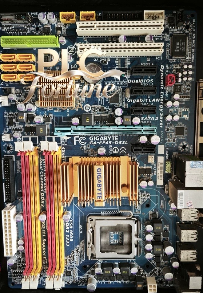 Used For Gigabyte EP45-DS3L Intel P45 LGA775 DDR2 16GB ATX Motherboard