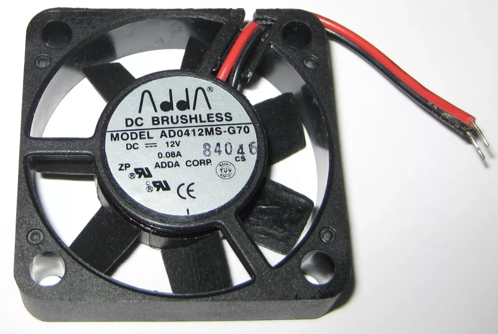 LOT (10 units) Adda AD0412MS-G70 40 mm x 10 mm fan - 12 V DC - 5.7 CFM  