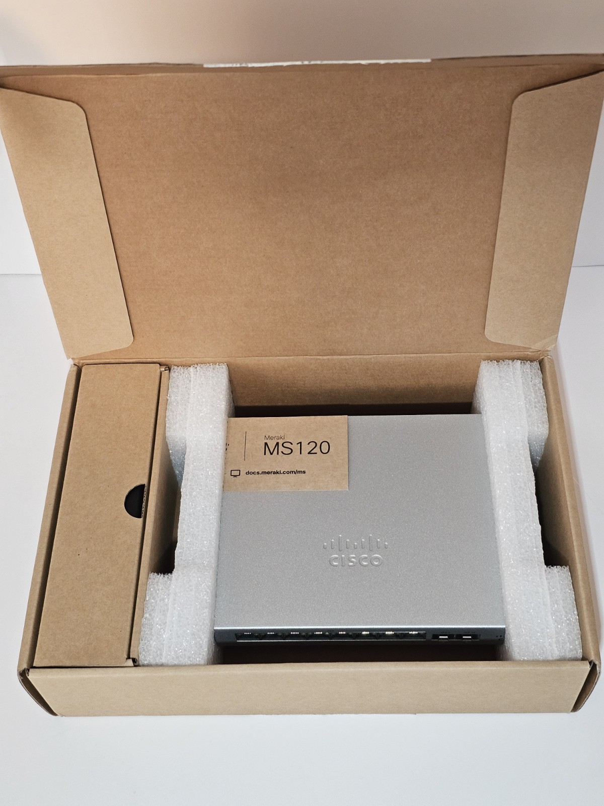 Cisco Meraki MS120-8-HW 8-Port Gigabit Switch UNCLAIMED Cloud Managed L2