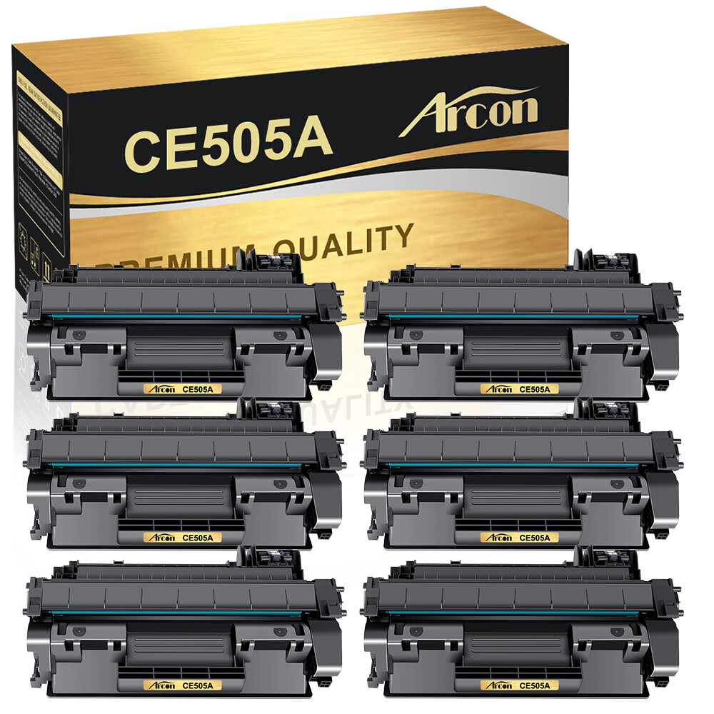6PK High Yield 05A CE505A Toner Compatible for HP LaserJet P2030 P2035 P2055X