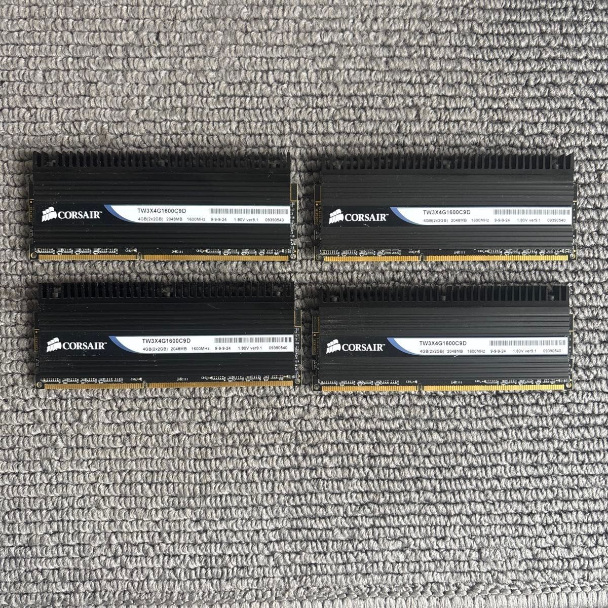Corsair TW3X4G1600C9D 8GB (2GBx4) Desktop Memory Modules Tested