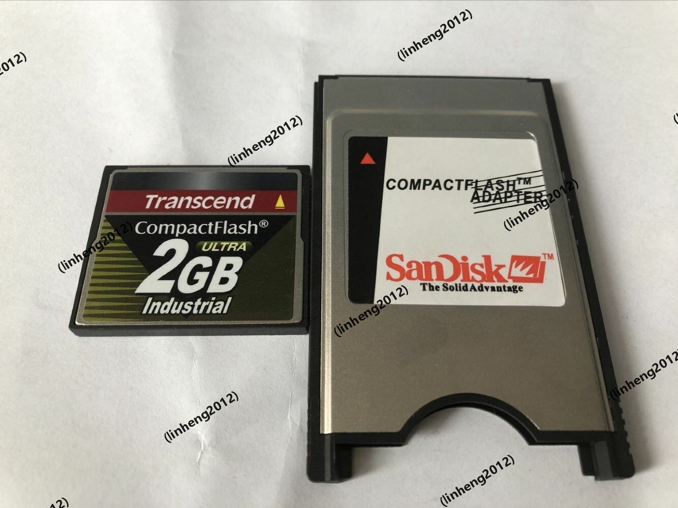 Transcend 2GB INDUSTRIAL Compact Flash +ATA PC card PCMCIA Adapter