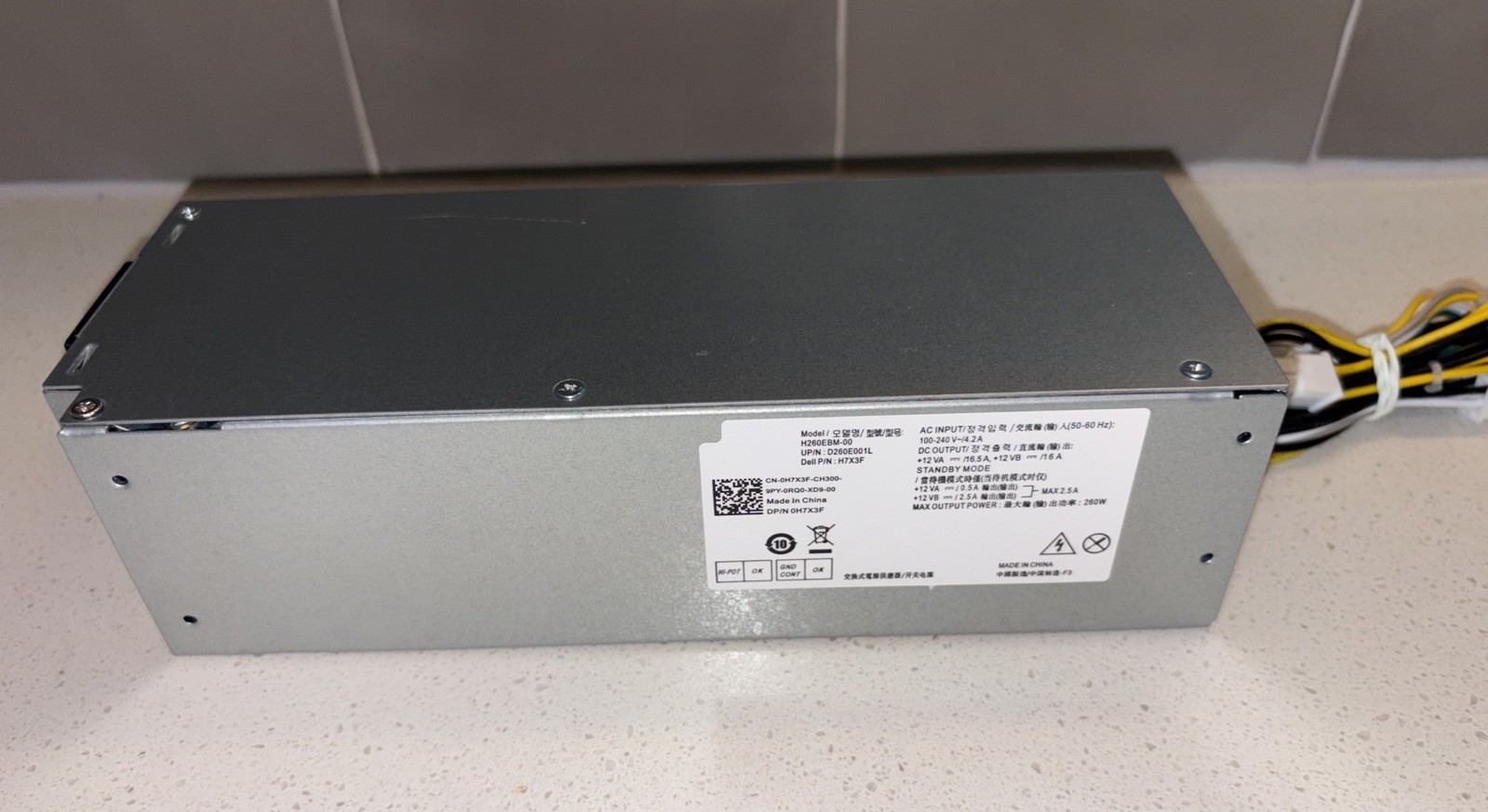 Upgraded H260EBM-01 260W Power Supply PSU Compatible with Dell Optiplex 3050 ...