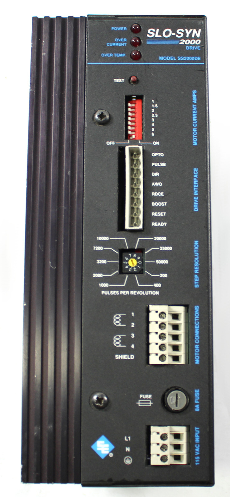 SUPERIOR ELECTRIC SS2000D6 MOTOR DRIVE SLO-SYN2000 115VAC 7AMPS