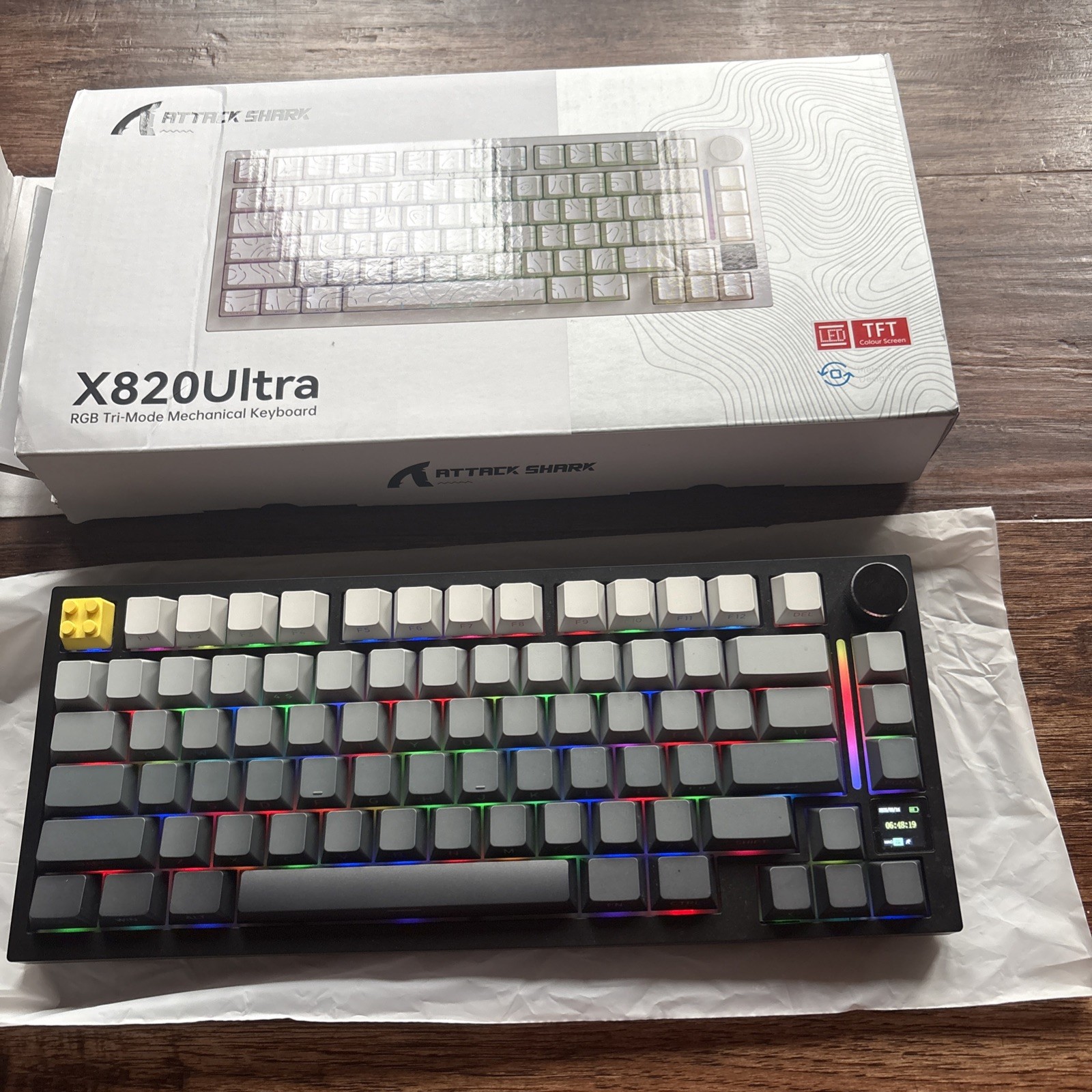 Attack Shark X820Ultra Wireless Creamy Keyboard