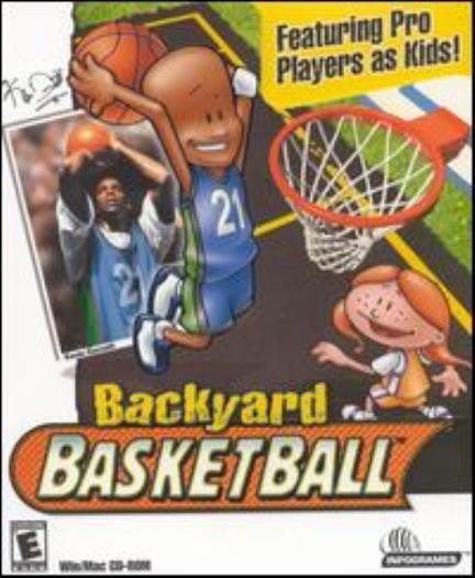 Backyard Basketball PC CD kids professional national league sports NBA WNBA game