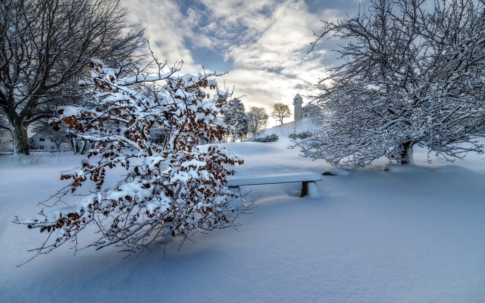 Landscape winter snow nature Custom Gaming Mat Desk