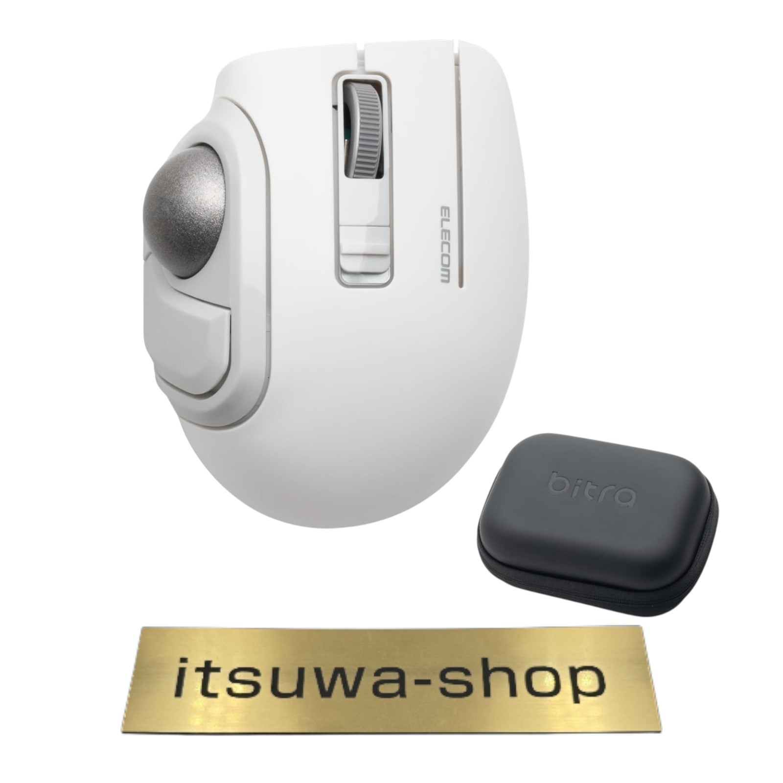 ELECOM bitra Trackball Mouse Bluetooth 5 Buttons White M-MT1MRSAWH from Japan