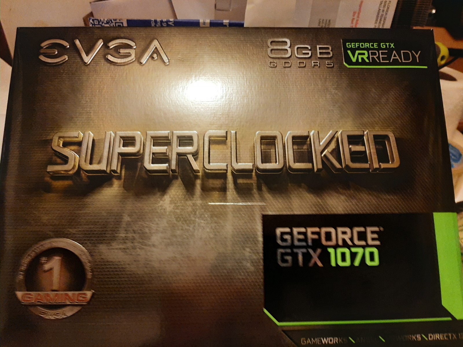 LOOK EVGA GTX 1070 SC 8GB "BOX ONLY NO GRAPHICS CARD BOX ONLY" SOLO CAJA