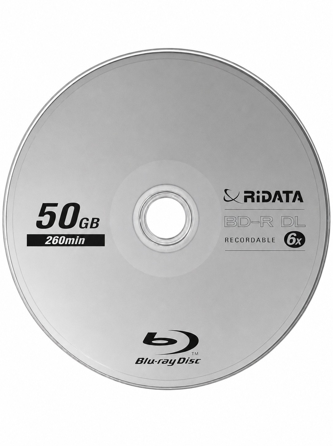 10 RIDATA  Blu-Ray BD-R DL 6X 50GB Dual Double Layer Logo Recordable Media Disc