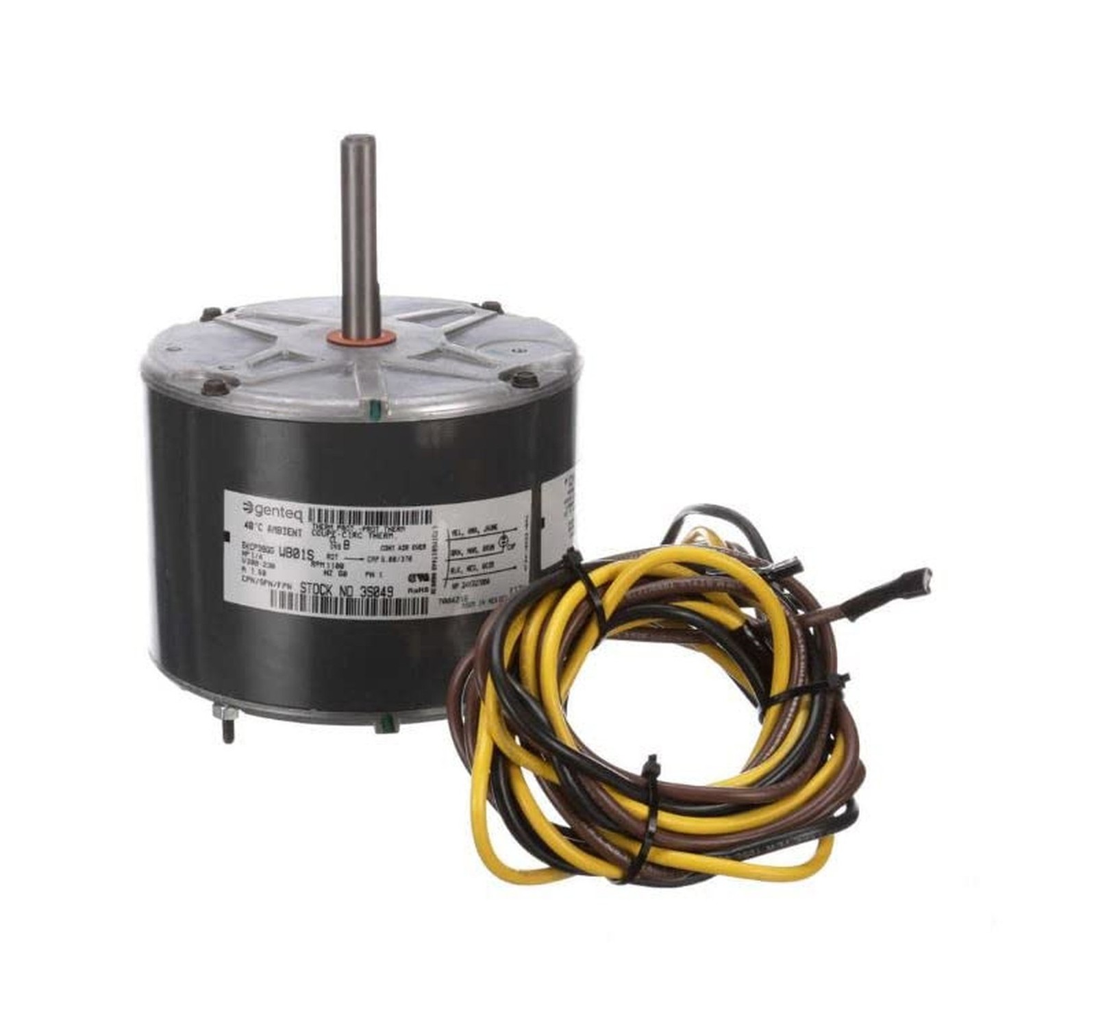 OEM Condenser Motor, Fits Carrier, 1/4 HP, 1100 RPM, 208-230V, Replacement fo...