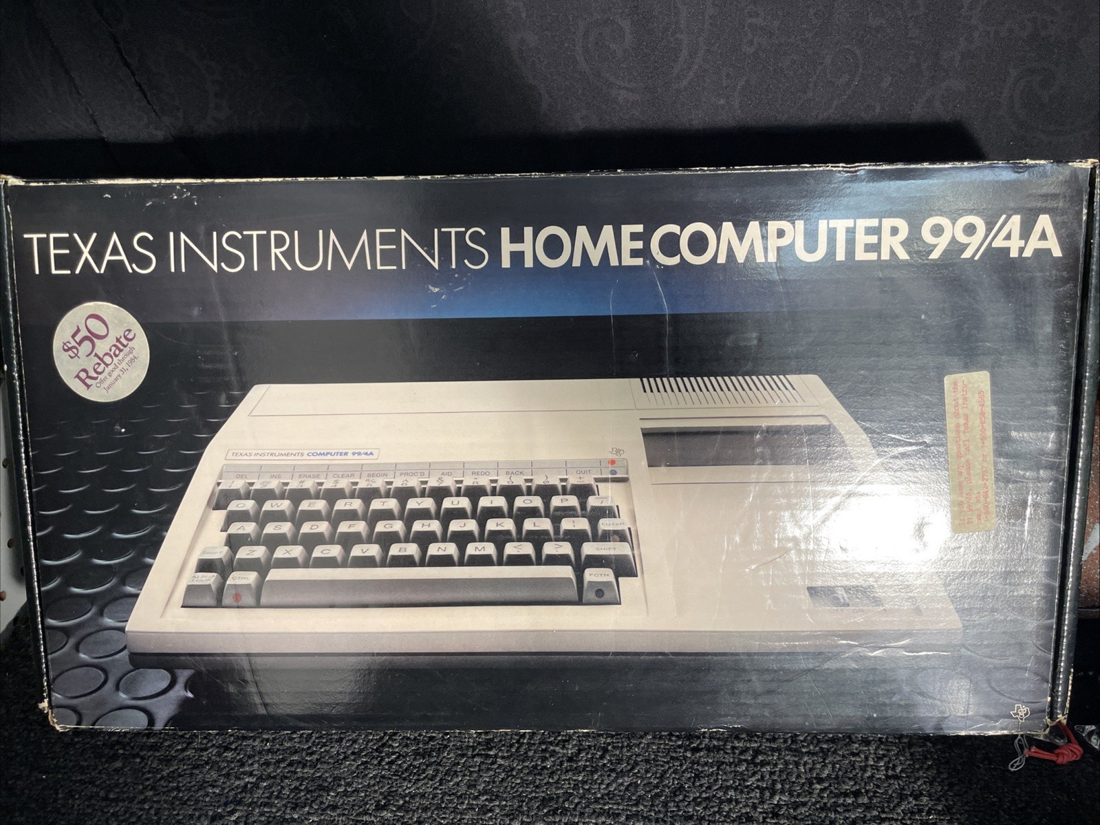 VTG Rare TI-99/4A Texas Instruments Home Computer w/Original Manuals NEW NOS