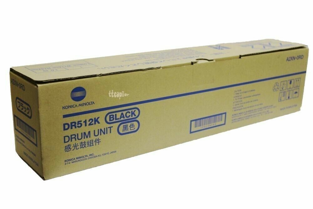 Genuine Konica Minolta DR512K Black Drum Unit A2XN0RD Bizhub C224E C284E - 135K