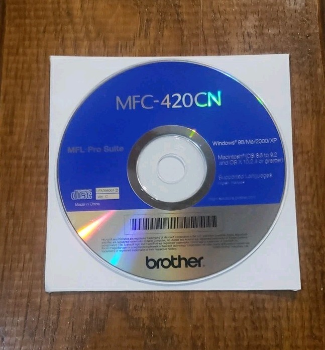 Brother MFC-420CN Installation CD MFL-Pro Suite Pre-owned 