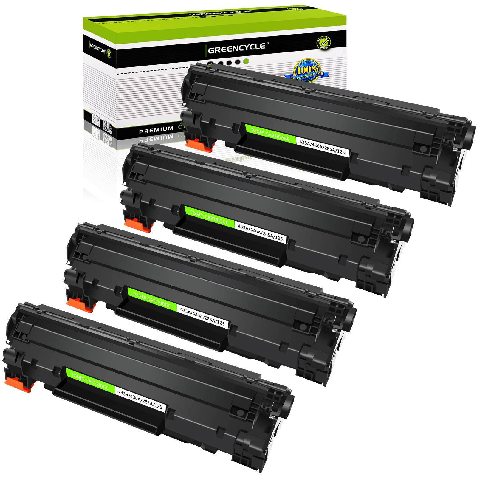 4 Pack CRG125 Toner Cartridge Fits for Canon  ImageClass LBP6000 6030w MF3010