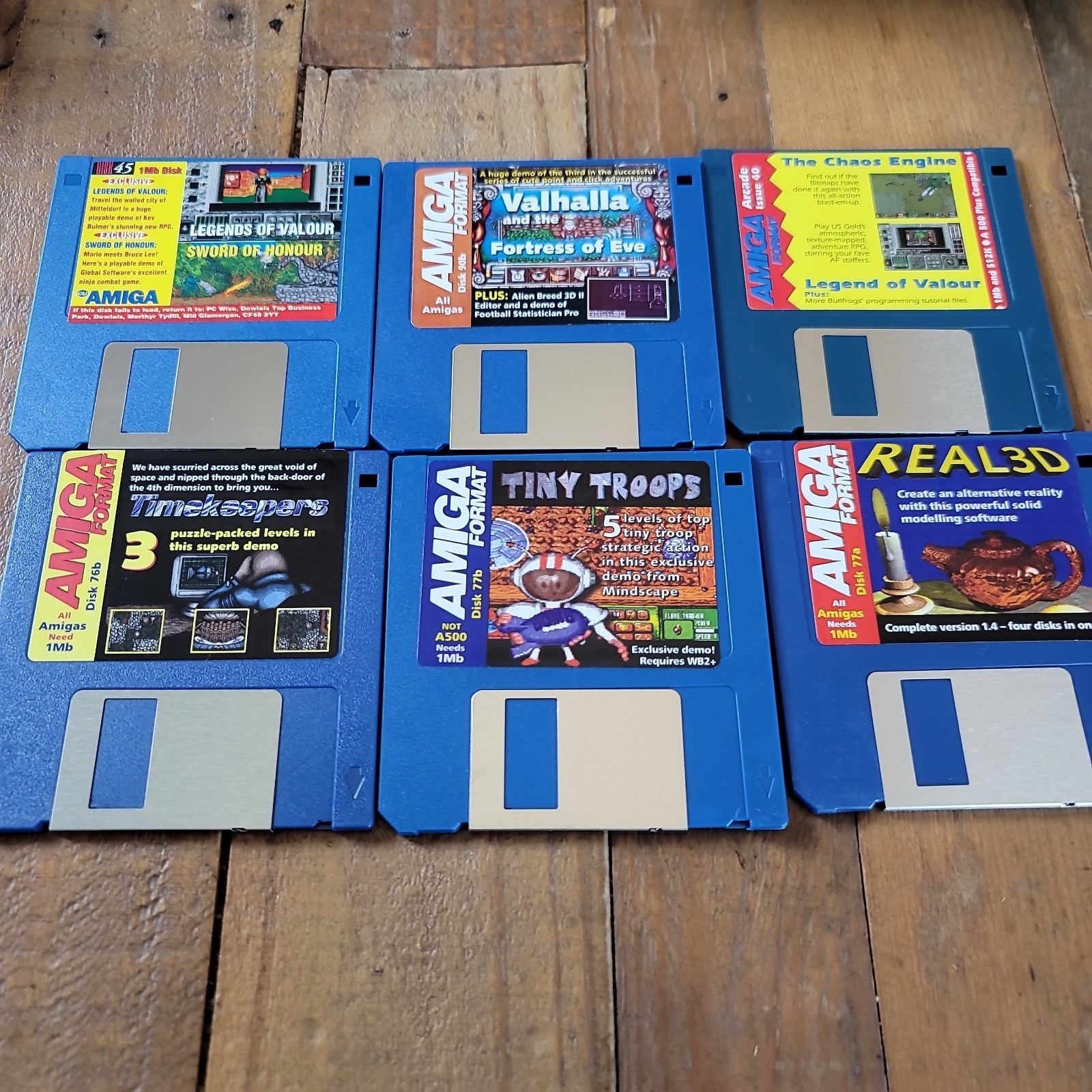 1996 AMIGA Format Computing Games Demos PC Wise 6, 3 1/2" Floppy Disk