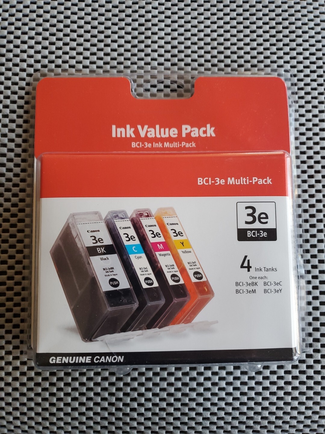 Canon BCI-3e 4PK Ink Cartridges S Series 400-500-600-700, MULTIPASS - Brand NEW