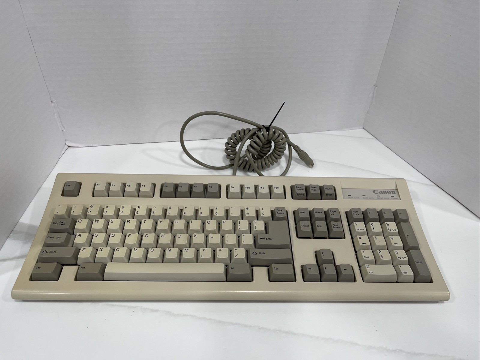 💥 CANON 6311 Vintage Computer PC  Keyboard 💥 1992 PS/2 Connector