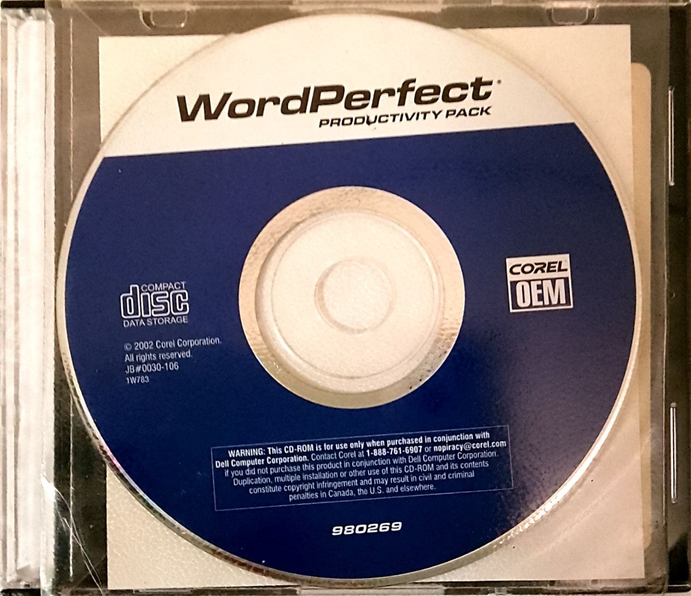 WORD PERFECT PRODUCTION PACK COREL w/Serial number New unopened 