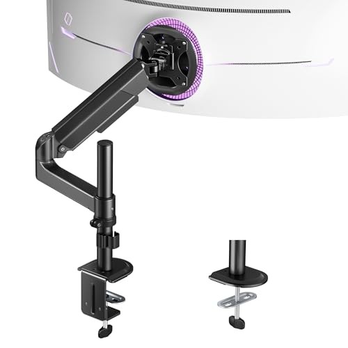 BLACK - ARES WING SINGLE MONITOR MOUNT ULTRAWIDE MONITOR ARM GDT1009PBK