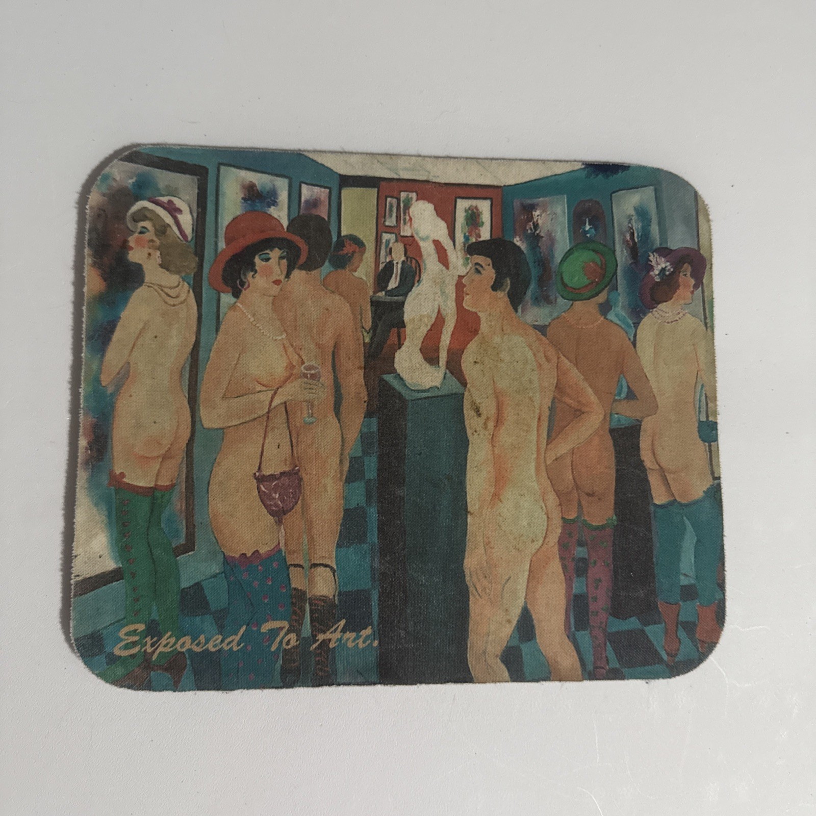 Vintage Exposed to Art Computer Mouse Pad 