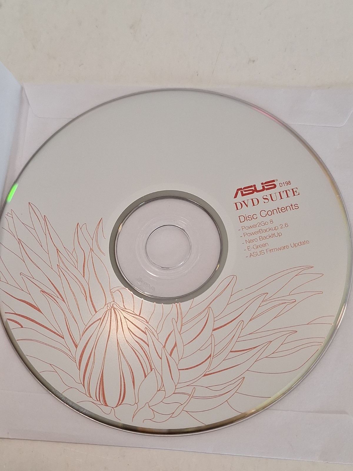 Vintage Asus DVD Suite Power2Go 8 E-Green And Firmware Update Disc Only 
