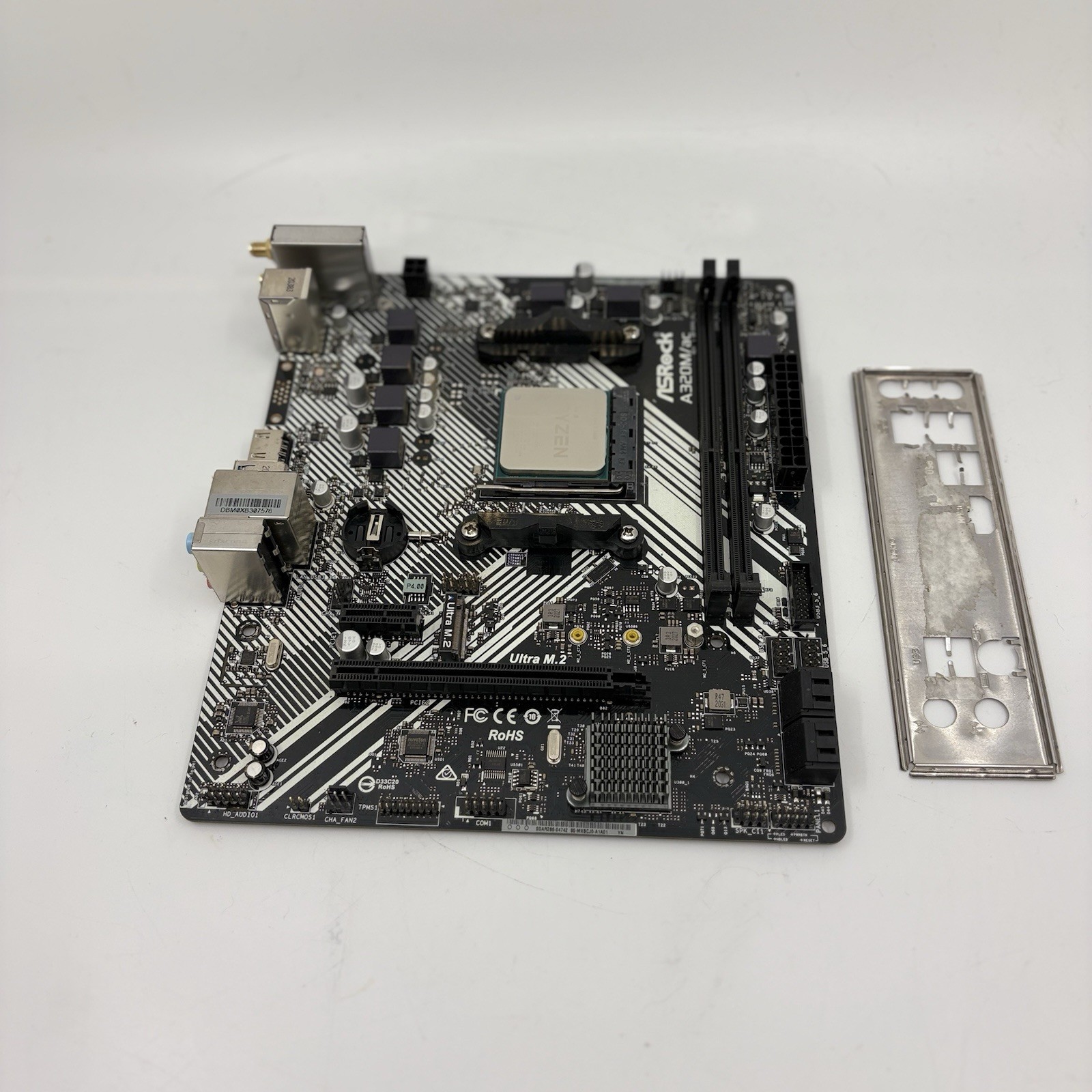 Ryzen 5 3600 CPU/ASRock A320M/ac MicroATX AMD Socket AM4 DDR4 Motherboard Combo
